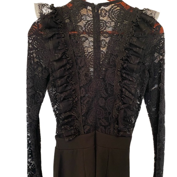 Revamped Black Lace Bodice Jumpsuit - Picture 3 of 7